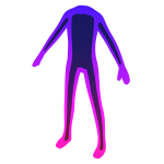 Purple Gradient Character Outline Aura