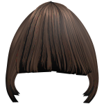 alpha sheer bangs (brown)