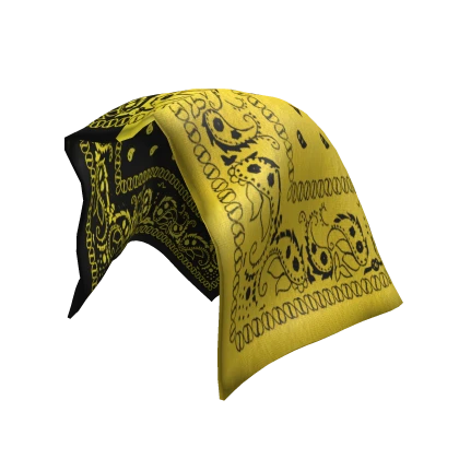 Black / yellow bandana | Roblox Item - Rolimon's