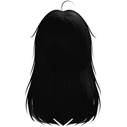 gothic moe long hair in black