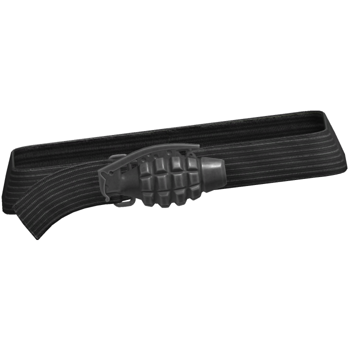 Y2k Grunge Grenade Belt Gray 3.0