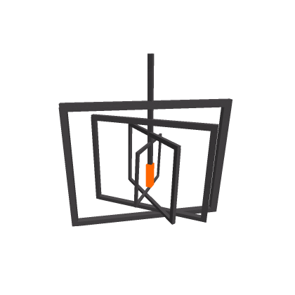 Modern abstract light fixture