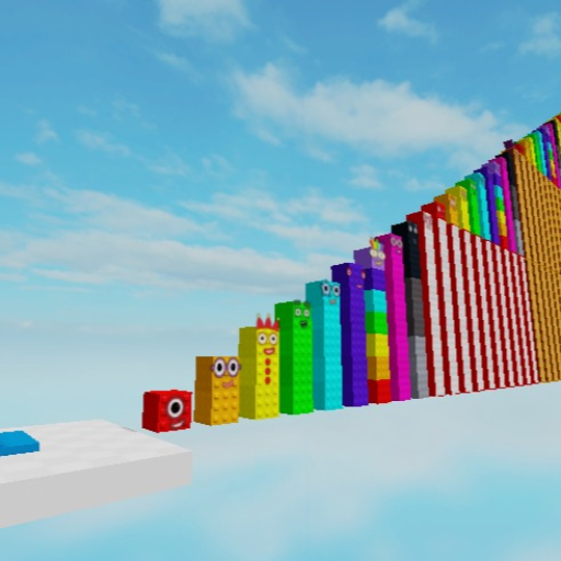 Numberblocks Climbing 1 to 1000 official Roblox game thumbnail