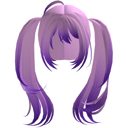 Purple Big long anime tails egirl cute kawaii