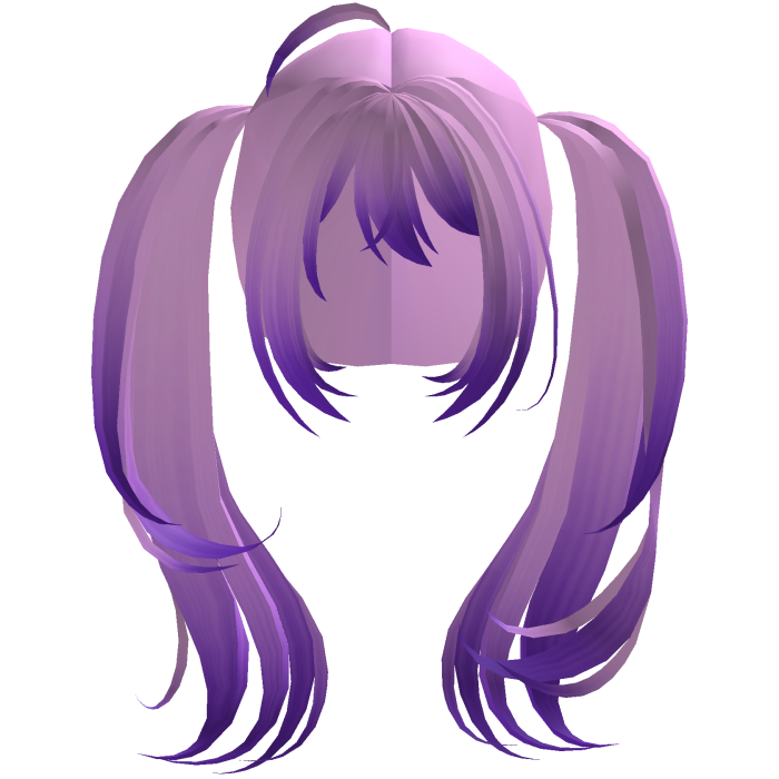 Purple Big long anime tails egirl cute kawaii