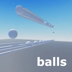 Watch balls infinitely roll through a track icon