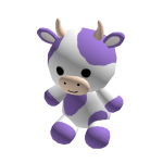 Adorable Huge Purple Cow Plushie (Hand)