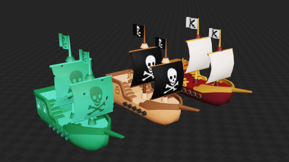 Low Poly Pirate Pack preview 1