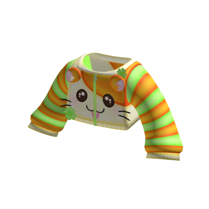 🍀 kawaii hamtaro hamster clover sweater