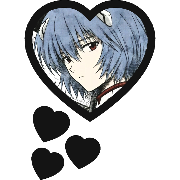 Rei Ayanami Thinking Hearts Neon Genesis NGE