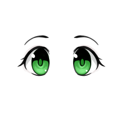 Anime Eyes - Green Roblox decal