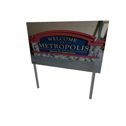 welcome metropolis sign