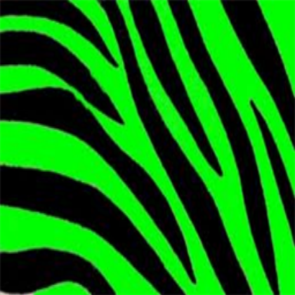 Zebra Print (Green) Roblox decal