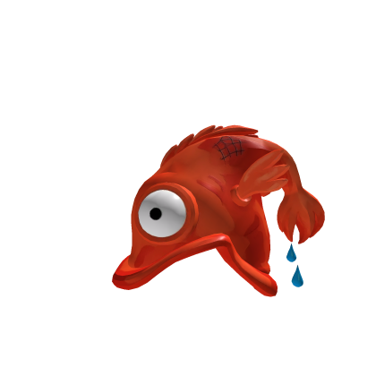 Goofy Orange Fish Hat Roblox item