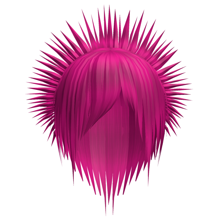⚡︎ hot pink emo niche punk peacock spikes 17. 
