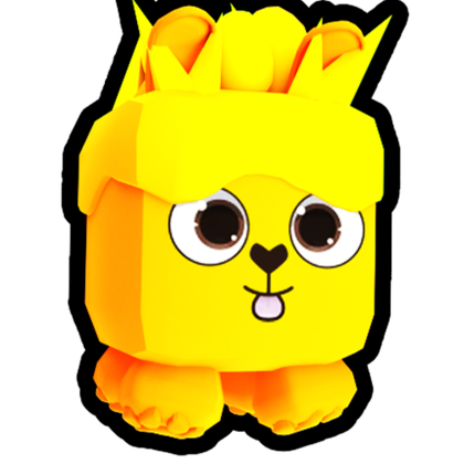 Gold Easter Dog