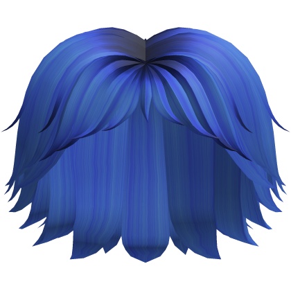 Blue Black Hair Short Layered Wavy Boy Girl kin Roblox item