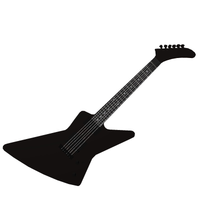 BLACK ELECTRIC GUITAR [Y2K / ROCK / METAL]