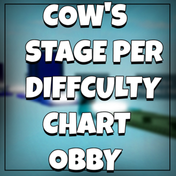 Cow's stage per difficulty chart obby