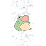 Frog with moth open