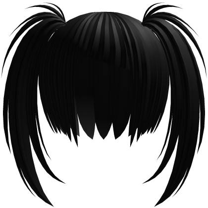 Messy Anime Twintails Black