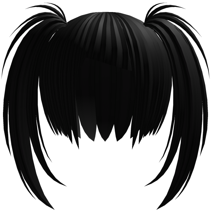 Messy Anime Twintails Black