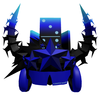 Blue Crown Set + Horns + Clockwork Combo Roblox item