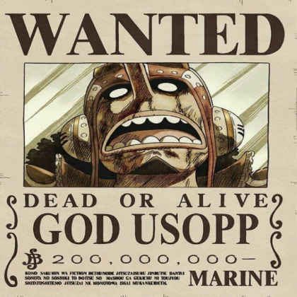 Usopp wanted poster Roblox decal