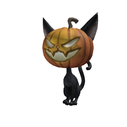 Pumpkin Black Cat Shoulder Pal Roblox item