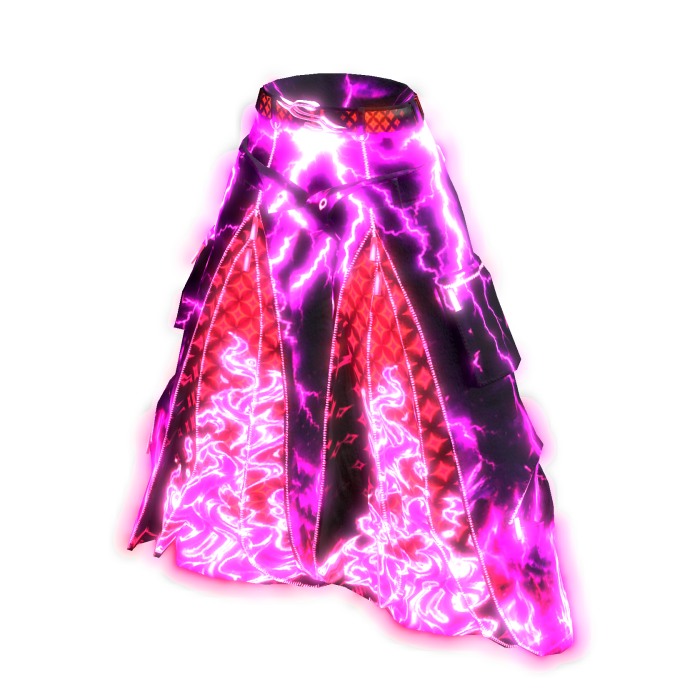 MOG - ✨EMISSIVE GLOWING ✨Black Pink Zipper Pants