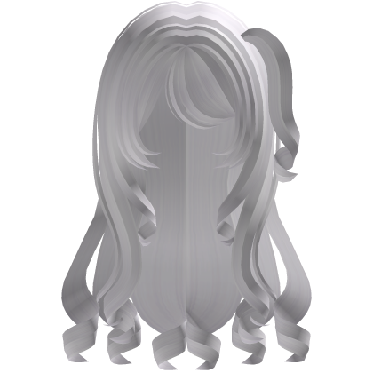 white messy girl hair