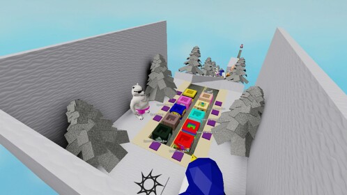 Box Ride Down Snow!