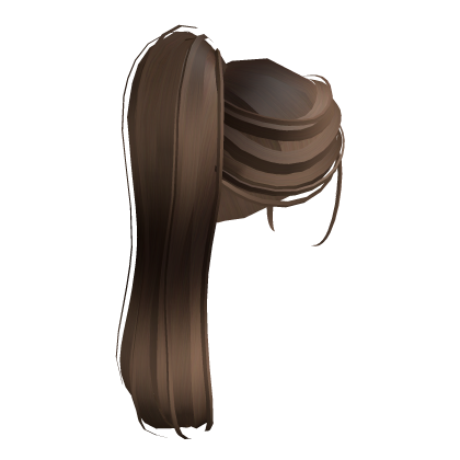 Brown Fluffy Ponytail Roblox item