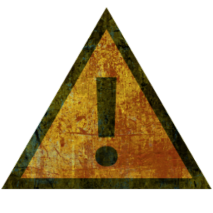 Rusty Warning Sign Roblox decal