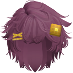 Plum Purple Waffle Messy Fringe