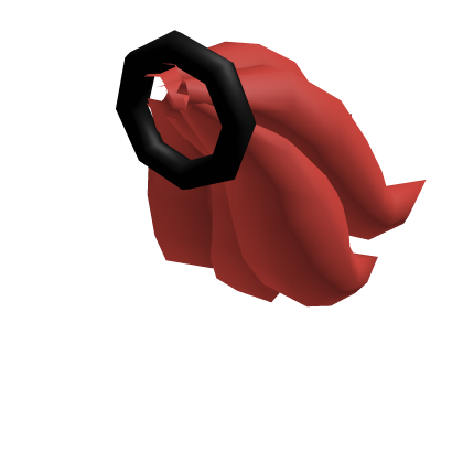 Red ponytail Roblox item