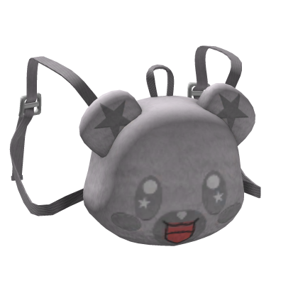 -',ৎ Cute Kawaii Bear Backpack in Gray (1.0)