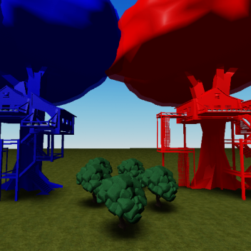 red vs blue treehouse laser tag