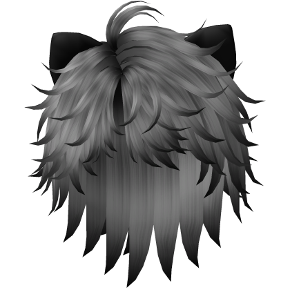 Boy Cat Hair Grey & Black Halloween Roblox item