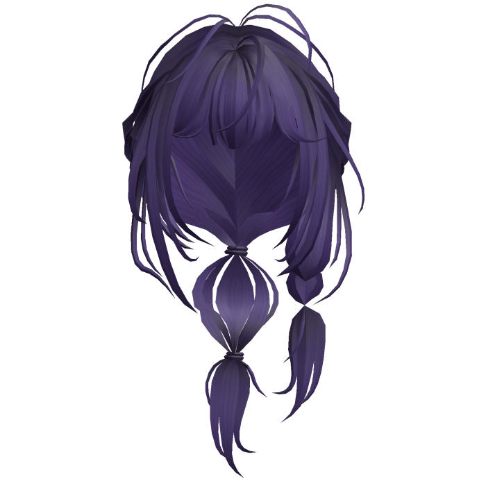 Purple Bubble Braids
