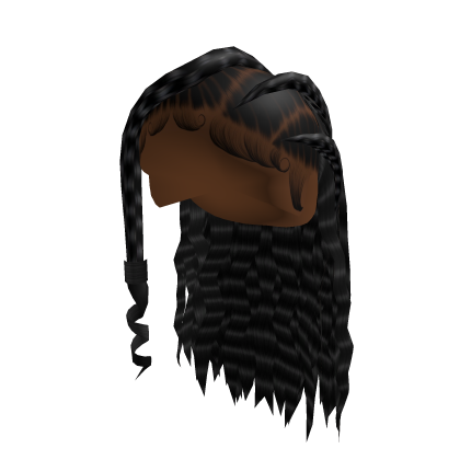 Stitch Braids W/ Crimps [Black] Roblox item