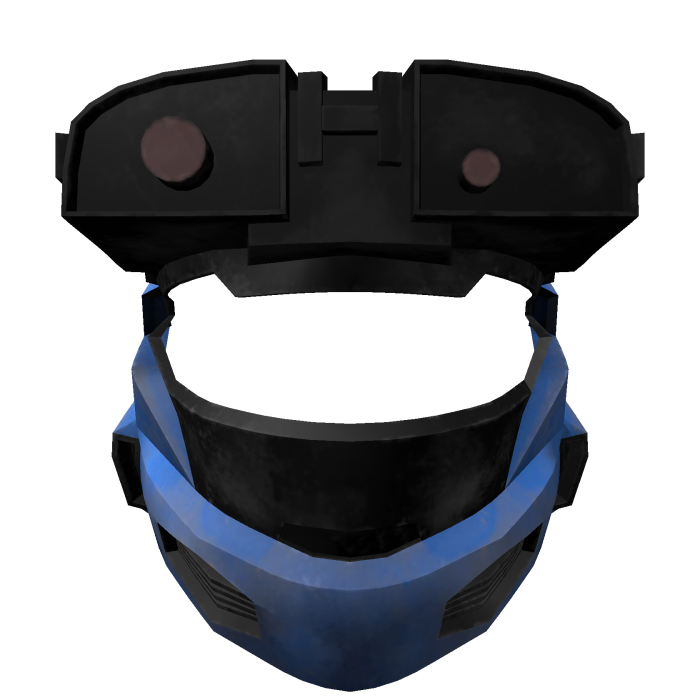 Augmented Soldier's Blue Sniper Helmet