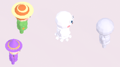 Low Poly Cute Character Pack x40 Chibi Style NPCs preview 7