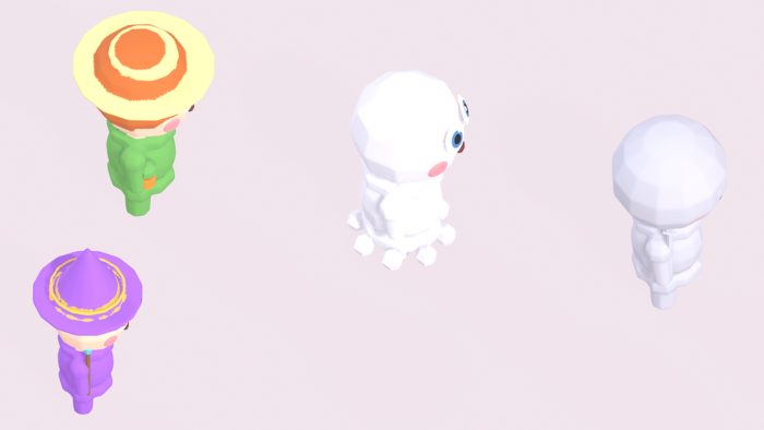 Low Poly Cute Character Pack x40 Chibi Style NPCs preview 7