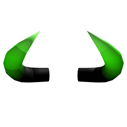 Black to Green Gradient Horns