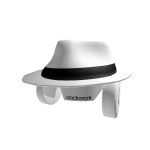 White Clockwork Headphones+Shades+fedora