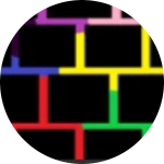 Rainbow Black Brick Skin