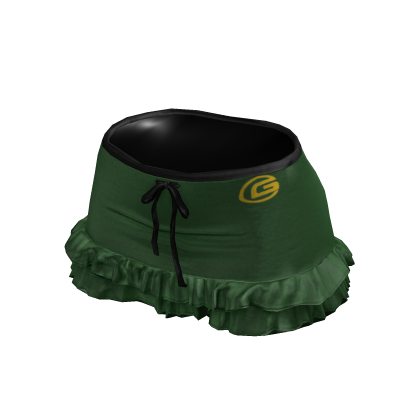 Y2K Sporty Ruffle Skirt (Green) thumbnail