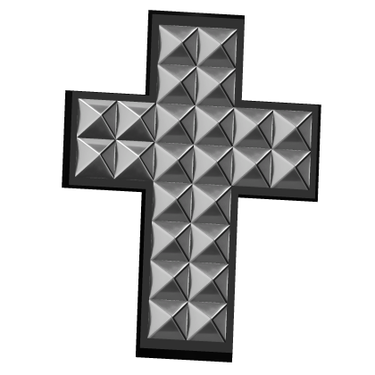 Emo Black Studded Cross Hairpin Roblox item