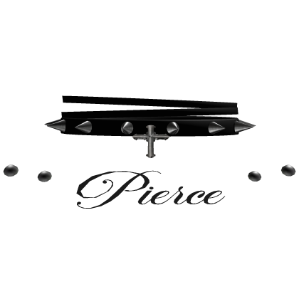 emo black pierce choker w piercings & tattoo Roblox item